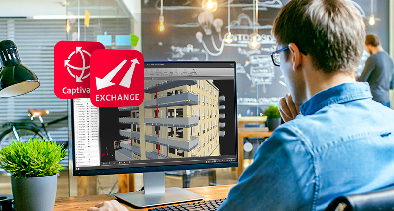 Overfør data fra felten til kontoret med Leica Exchange